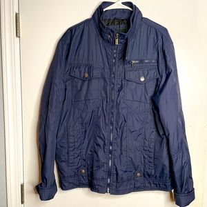 Navy blue nylon coat by X-Ray Jeans NWT. Size XL